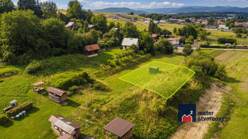 Stavebný pozemok na rodinný dom | 825 m2 | Višňové