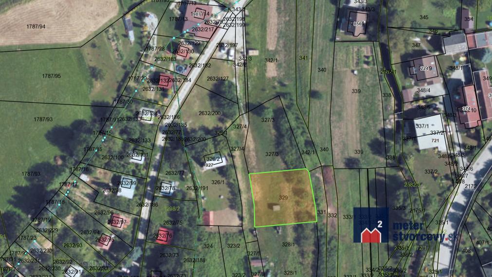 Stavebný pozemok na rodinný dom | 825 m2 | Višňové