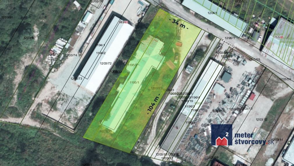 Pozemok na skladovanie a ľahký priemysel | Strečno | 3560 m2