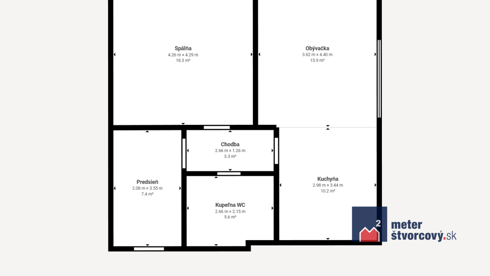 Predaj: 2 izbový byt Europalace, Žilina-Vlčince