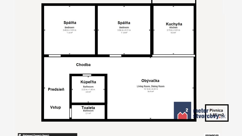 Predaj: NOVOSTAVBA 3 izbový byt s balkónom a 2 parkovacími miestami - Maršová-Rašov