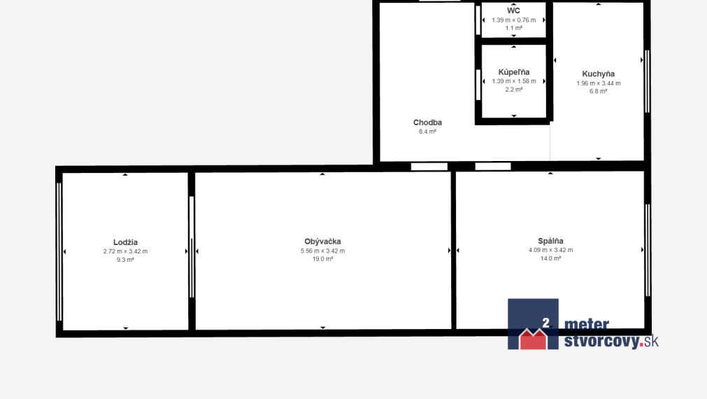 REZERVOVANÉ: Predaj: 2 izbový byt Žilina-Hliny V