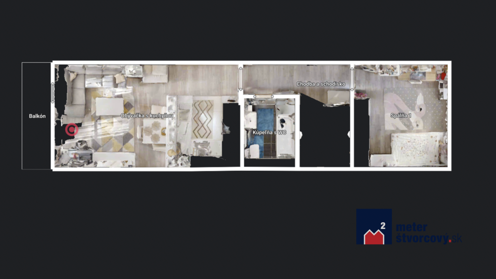 3-izb. mezonet | 80 m2 | Europalace | garážové miesto