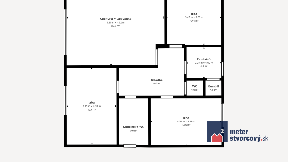 Predaj: Novostavba 4-izbový bungalov Košťany nad Turcom (možný odpočet DPH)