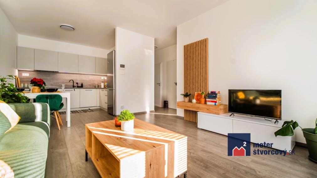 Na prenájom moderný 2-izbový byt s parkovaním v projekte Zelené Vlčince – Žilina