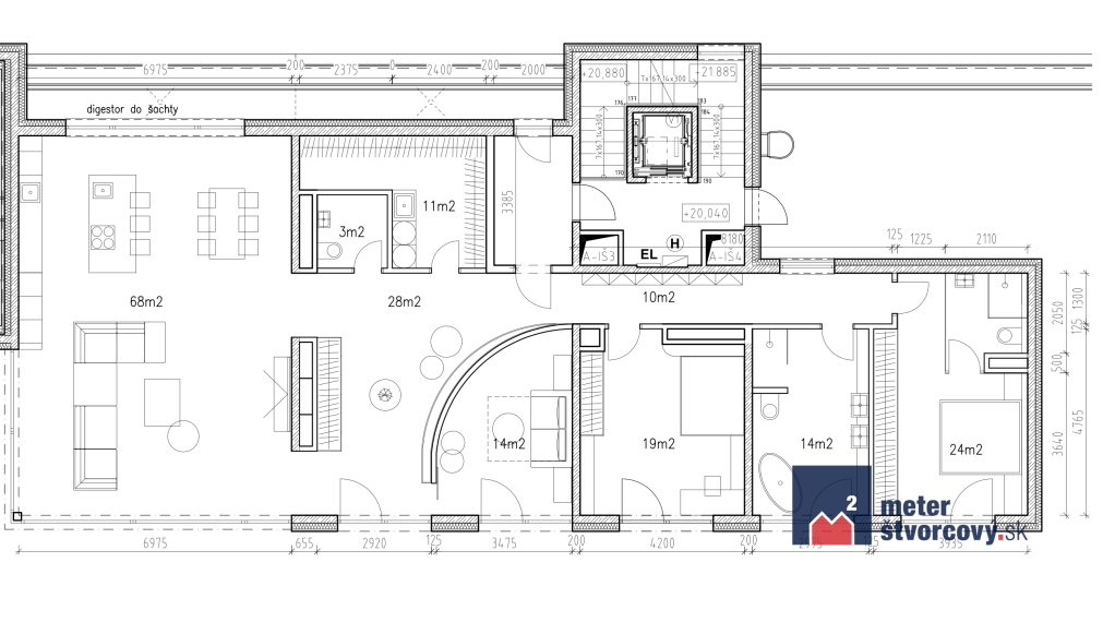 Výnimočný 4-izb. PENTHOUSE | 189 m2 plus 261 m2 terasa a 56 m2 garáž