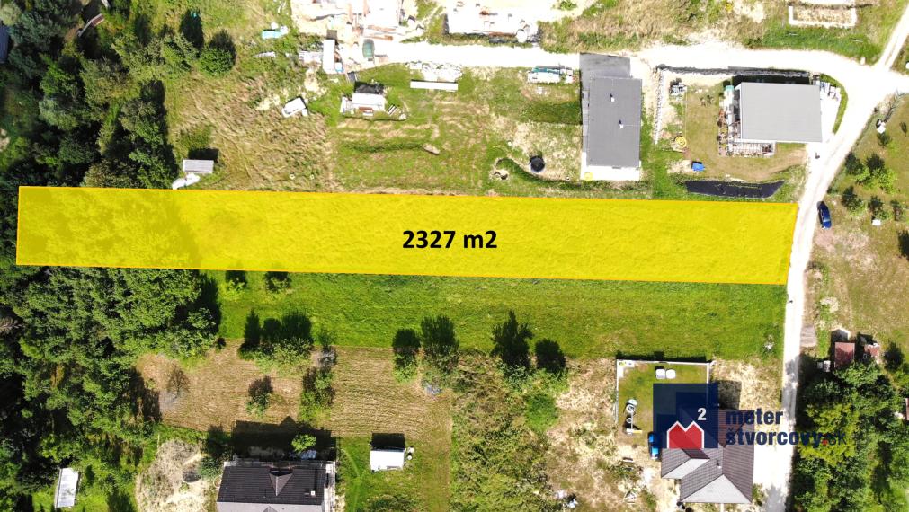 Predaj: Pozemok vhodný na výstavbu viacerých rodinných domov - Dolná Tižina (2327 m2)