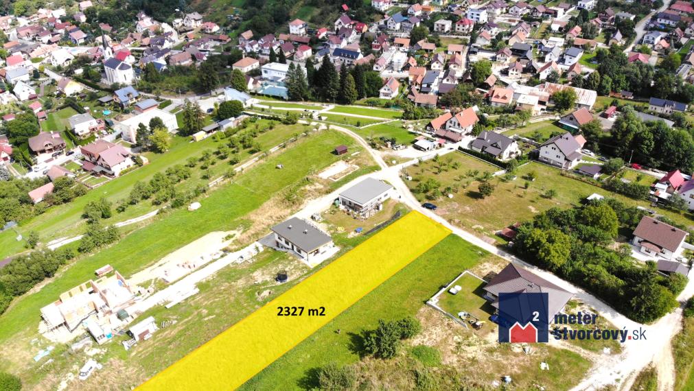 Predaj: Pozemok vhodný na výstavbu viacerých rodinných domov - Dolná Tižina (2327 m2)
