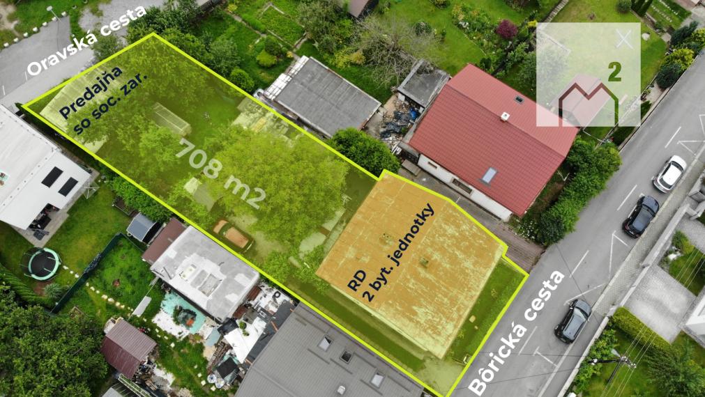 RD s dvomi bytmi a predajňou | Bôrik | 708 m2