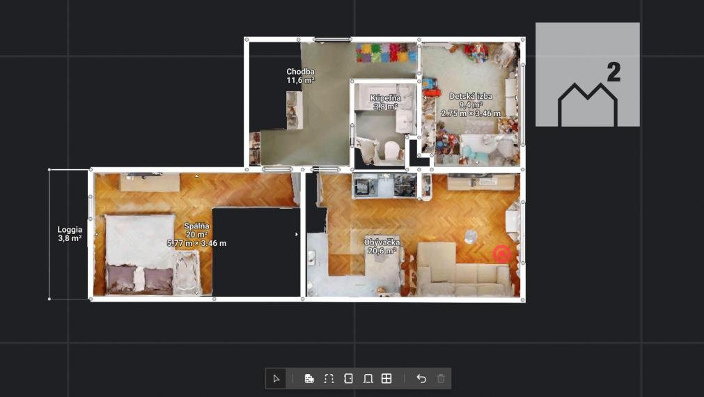 Vkusne zrekonštruovaný 3+kk | 68 m2 | 2x šatník | loggia