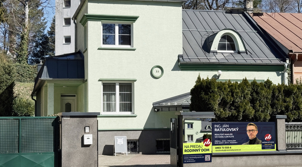 Polyfunkčná vila 1200 m2 | parkovanie | Žilina - Centrum