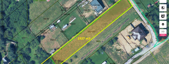 Predaj: Pozemok vhodný na výstavbu viacerých rodinných domov - Dolná Tižina (2327 m2)