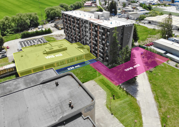 Polyfunkčná budova 1100 m2 | 2566 m2 priľahlých pozemkov | Ružomberok