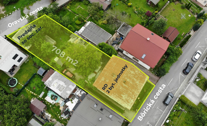 REZERVOVANÝ: RD s dvomi bytmi a predajňou | Bôrik | 708 m2