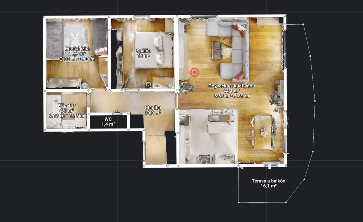 PREDANÝ: Komfortný 3-izb. byt | 87 m2 | Arboreum | Žilina - Obežná - fotografia 17