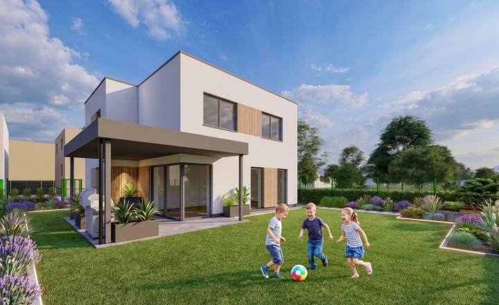 4-izb. RD novostavba | 446 m2 pozemok | 132 úžit. plocha | Žilina - Bánová