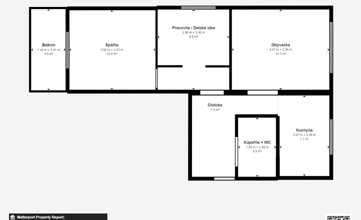 Predaj: 2 izbový byt s balkónom - Žilina - Hliny IV centrum - fotografia 7