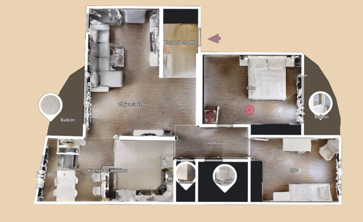 Predaj veľkometrážneho 3i bytu | 111 m2 | Žilina | Jánošíkova | 2x balkón | výťah - fotografia 4