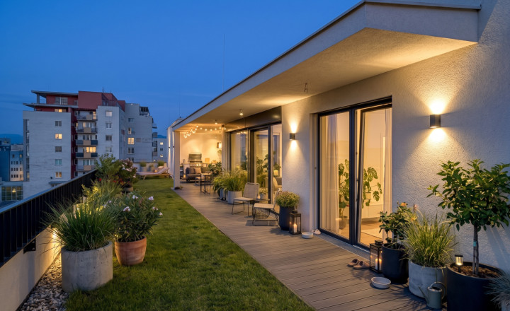 Nadštandardný 4-izb. penthouse | Žilina | Euroterrace | 190 m2 byt | 260 m2 terasa - fotografia 3